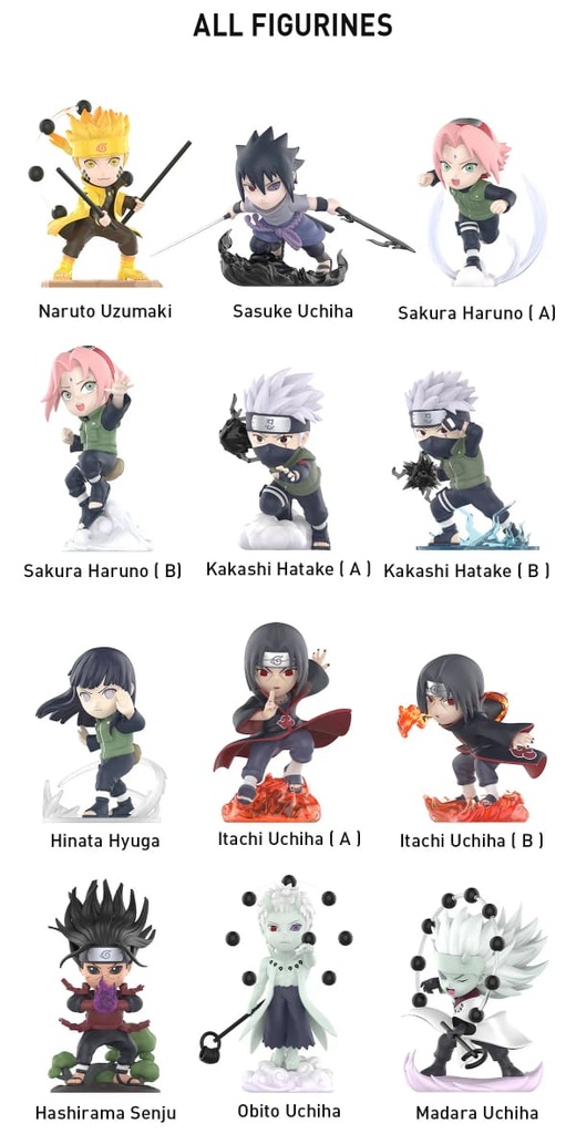 POP MART NARUTO Ninkai Taisen Series Art Toy Figure Blind Box 