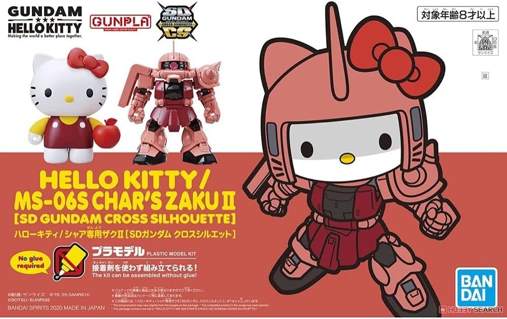 SD Gundam Cross Silhoutte: Hello Kitty MS-06S Char Zaku II