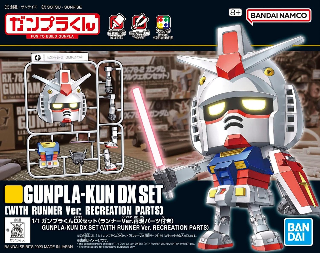 Gunpla-Kun DX Set with Runner Ver. Recreation Parts